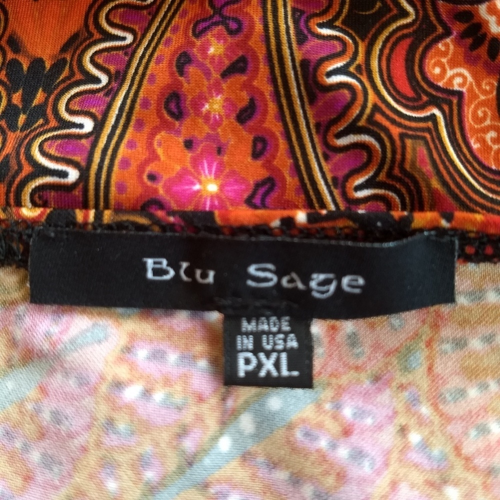 Blu Sage▪️Sleeveless Paisley Maxi Dress - Picture 2 of 2